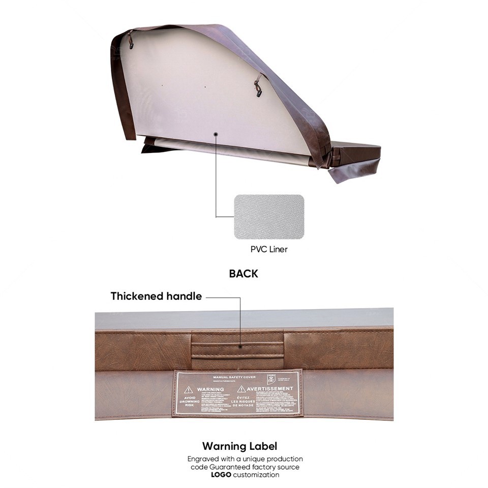 Brown Square Spa Cover price